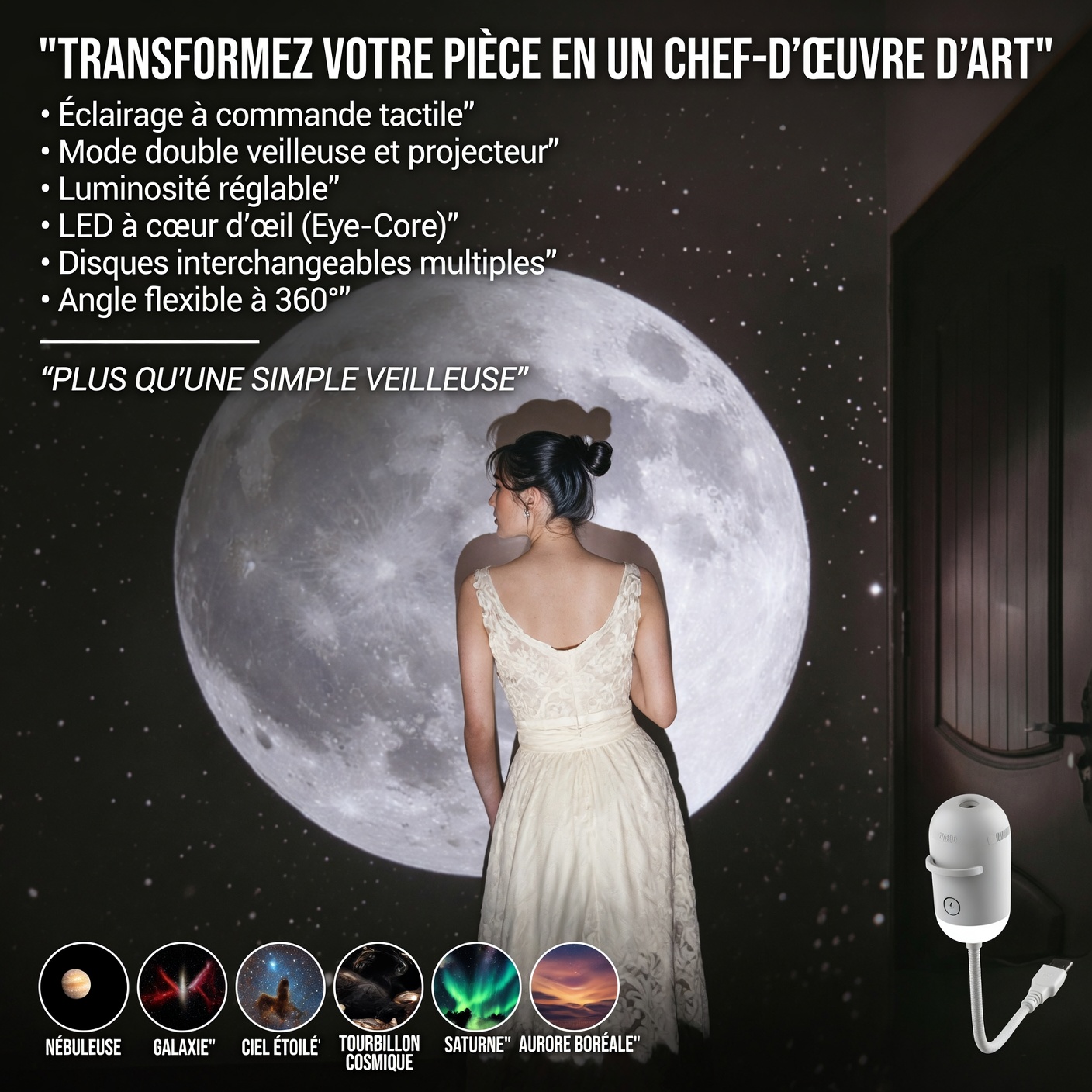 Projecteur Galaxie ambiance 2